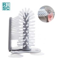 Plastic Water Bottle Cleaning Brush Glass Washer with Double Sided Bristle Brush