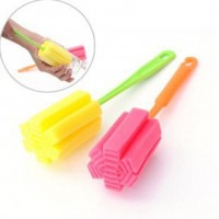 QY Convenient kitchen accessories kitchen cleaning tool sponge brush wine glass bottle coffee tea glass sponge brush